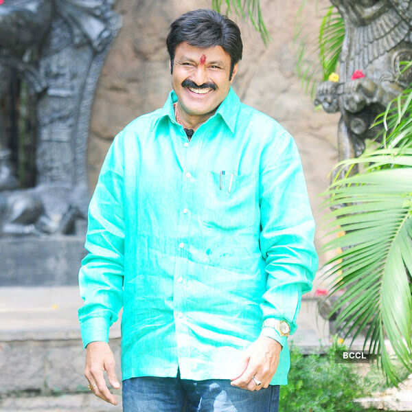 Actor Nandamuri Balakrishna is all smiles during an exclusive Photogallery - Times of India