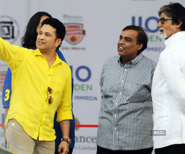 Celebs at Young Champs Football Match