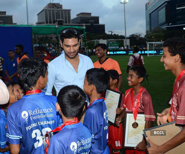 Celebs at Young Champs Football Match