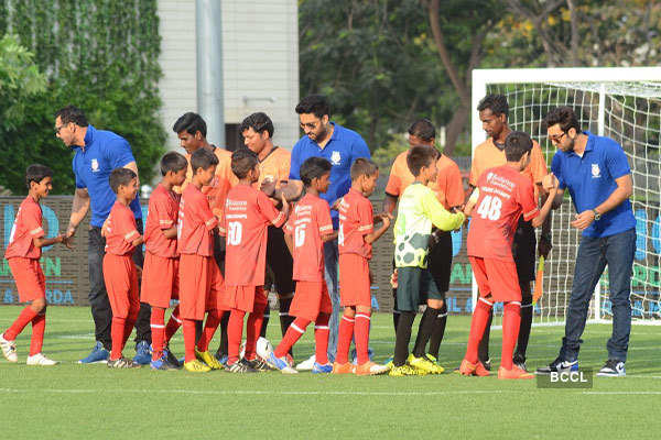 Celebs at Young Champs Football Match