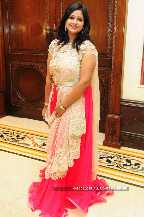 Divya during the engagement ceremony  Photogallery - Times of India