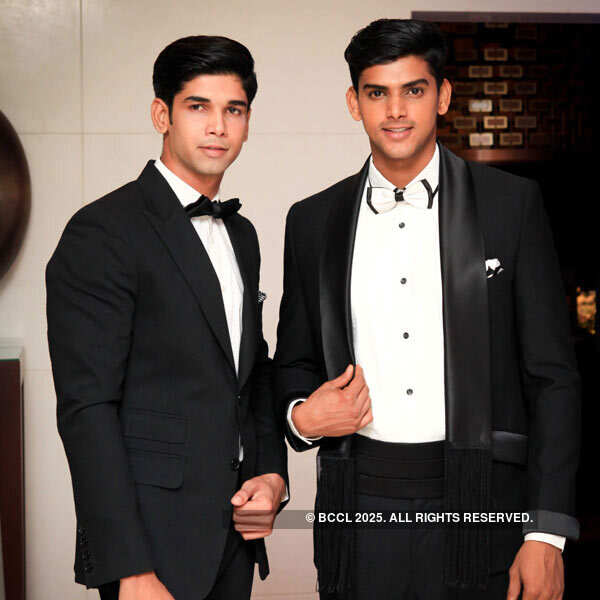 Niyamal and Darsh during a luxurious artisanal soir&eacute;e Photogallery Times of India