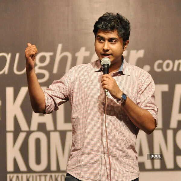 Anirban Dasgupta during a comedy show  Photogallery Times of India