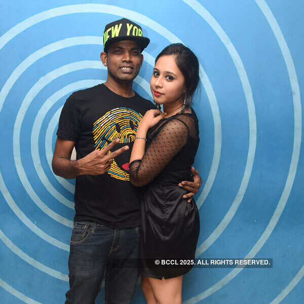 Prashanth and Oshin at a party