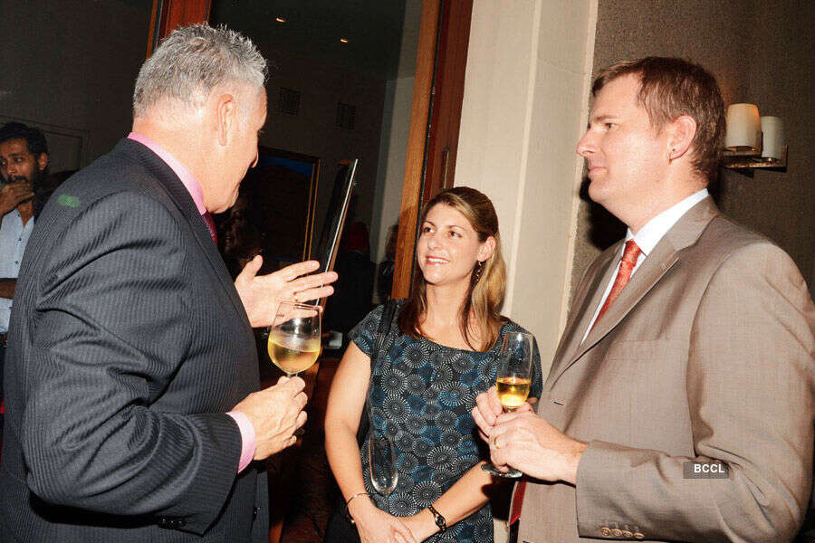 Antony Page, Donna Lachlan and Lachlan Phillips during a food and wine event Photogallery - Times of India