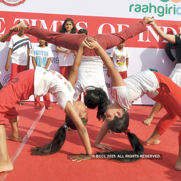 Participants during the Raahgiri Day