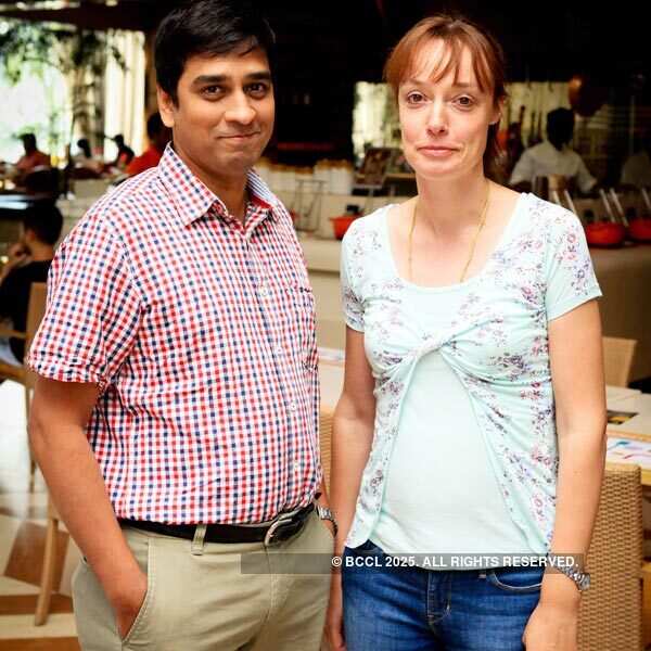 Arun and Ellen at Market Brunch