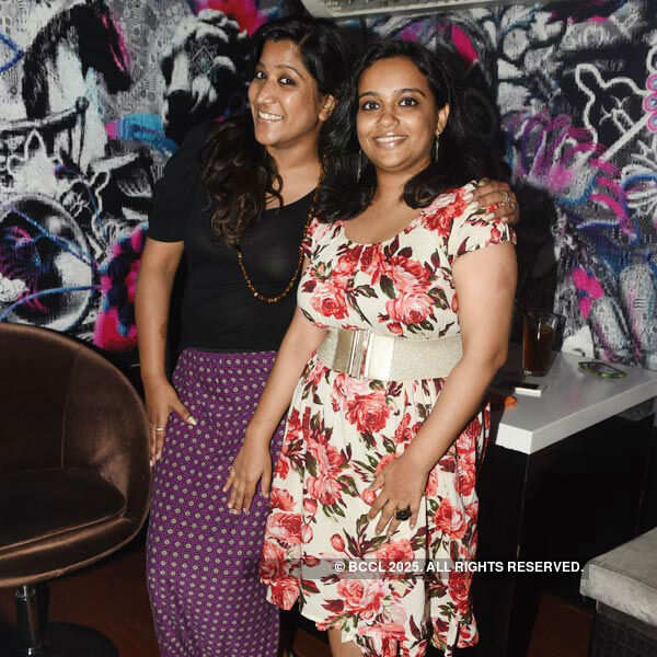 Rekha and Bensy during a party