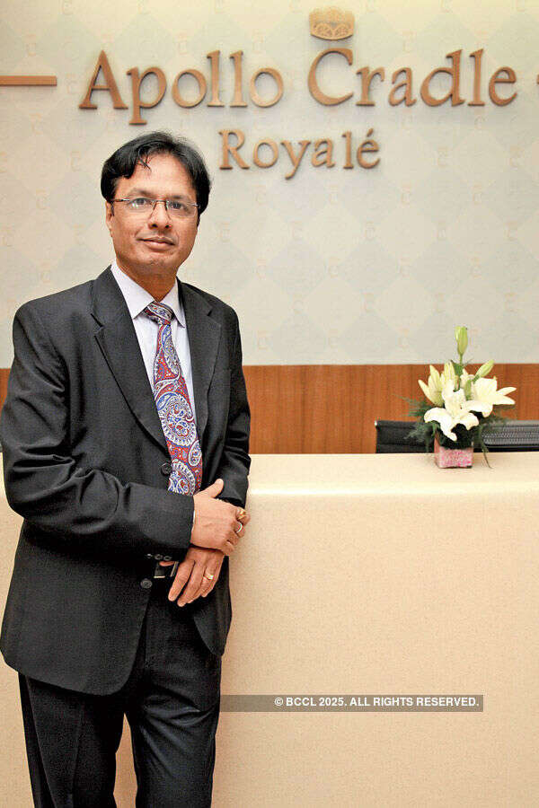 Sudhir Diggikar during the launch of Apollo&rsquo;s boutique maternity