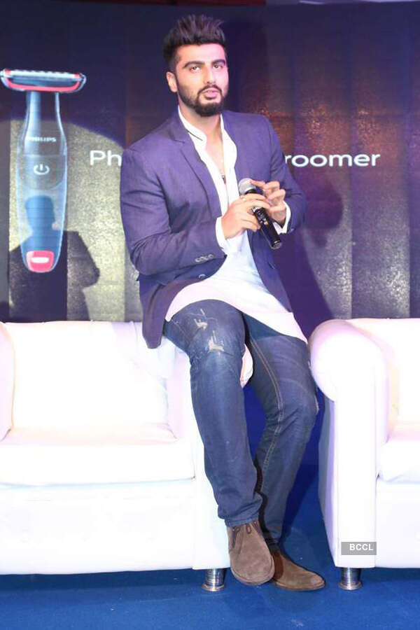 Arjun Kapoor during the launch of Philips Body Groom Series 1000