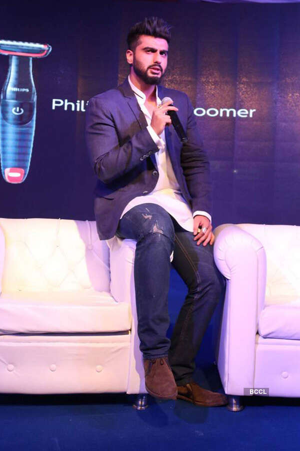 Arjun Kapoor during the launch of Philips Body Groom Series 1000