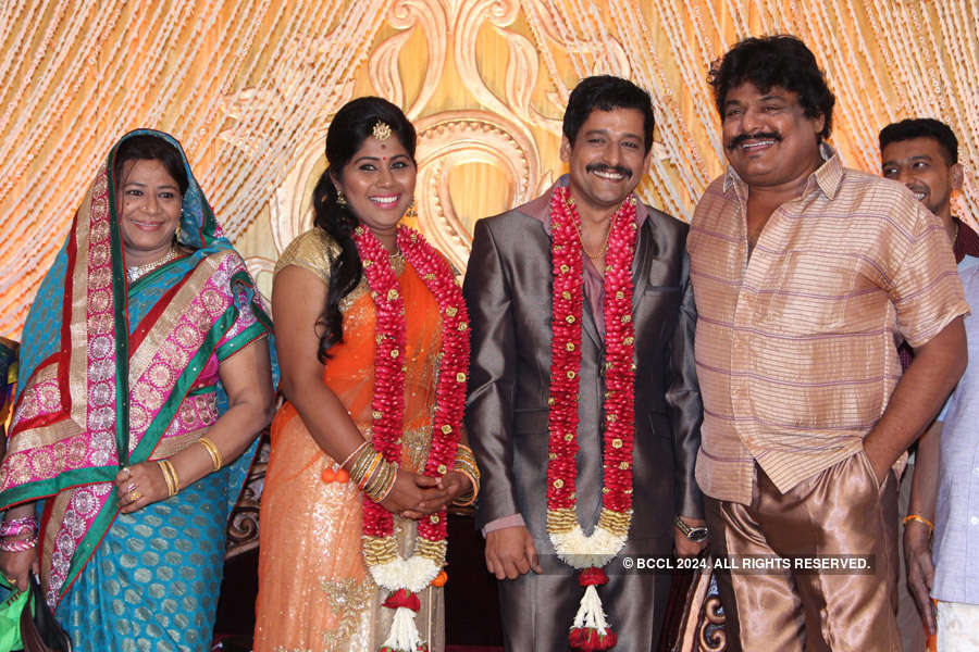 Celebs @ Vidharth, Gayathri’s wedding reception