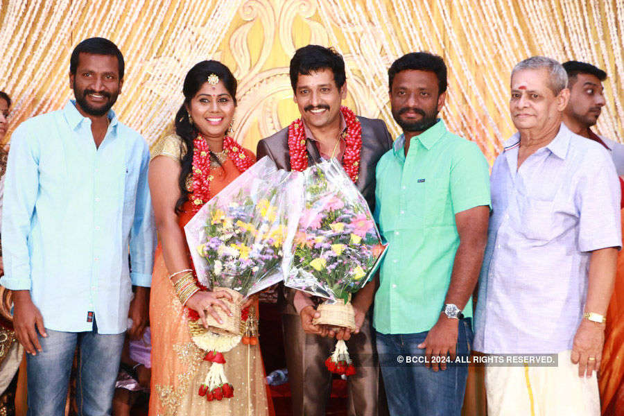 Celebs @ Vidharth, Gayathri’s wedding reception