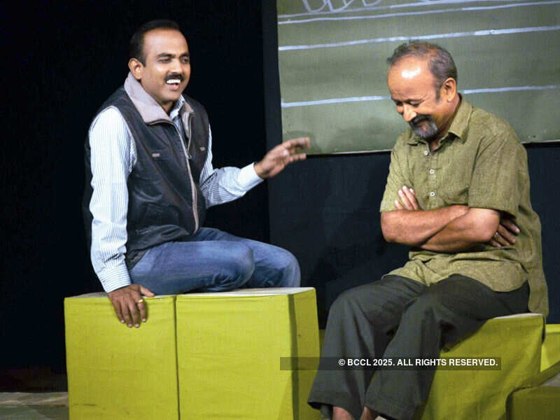 Artists perform during a play