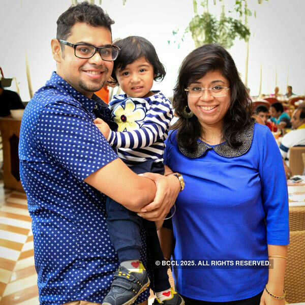 Siddarth,Sangvi and Ravija during Father&rsquo;s Day special