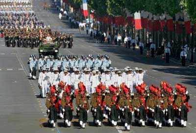 Indian forces rock in France