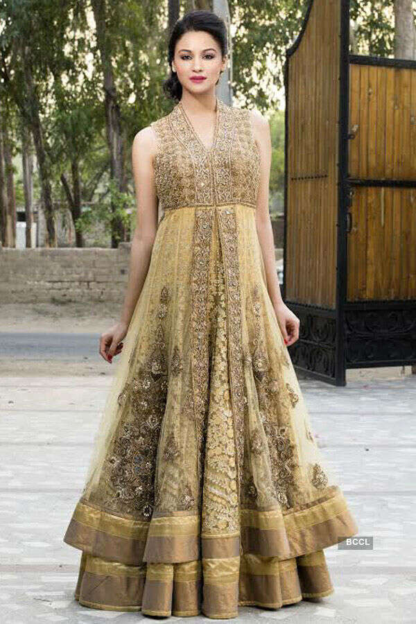 A model showcases designer Shalini Chauhan&rsquo;s new collection