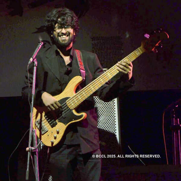 Bijit Bhattacharya performs during a musical night