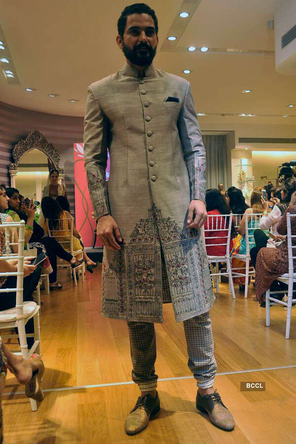 A model during the preview of Anju Modi&rsquo;s bridal collection