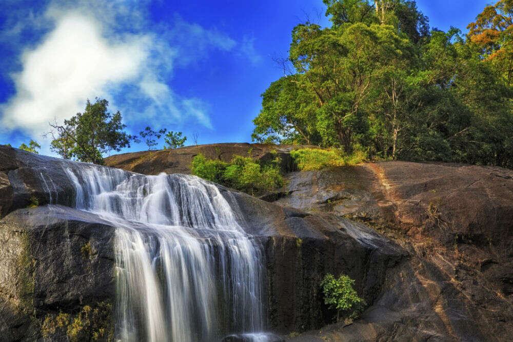 Telaga Tujuh Waterfalls or Seven Wells Telaga Tujuh Waterfalls or Seven Wells