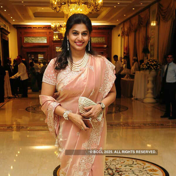 Pinky Reddy during a farewell party