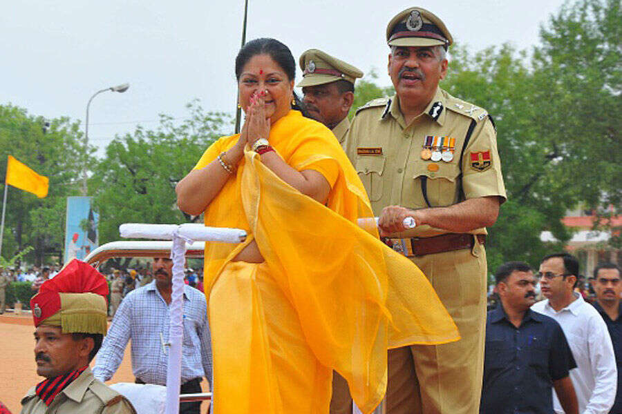 Rajasthan Chief Minister Vasundhara Raje