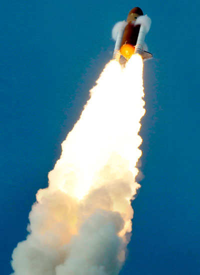 Endeavour lifts off