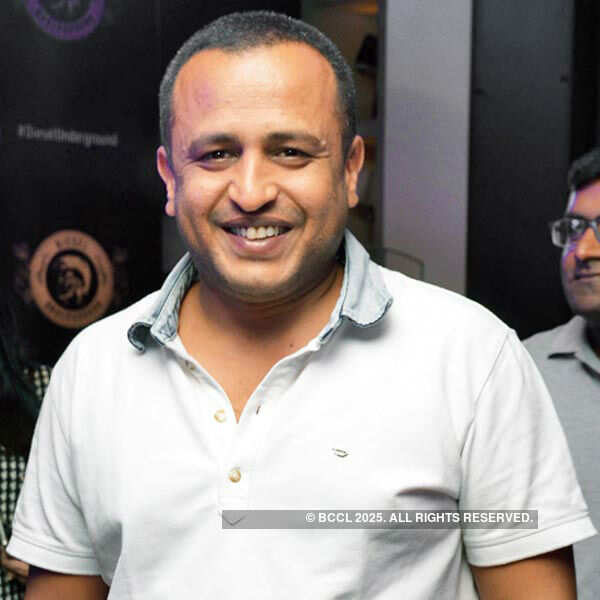 Suresh Manikonda poses during the Saturday night party