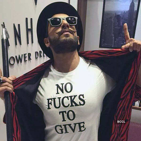 Bold style statement from Ranveer Singh