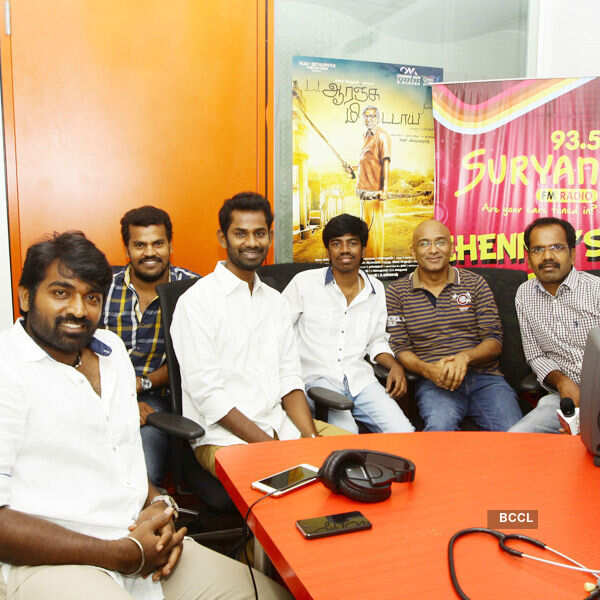 Stars pose during the audio launch of Kollywood movie