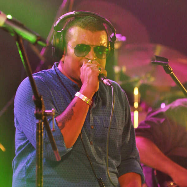 Dibyendu performs during the music concert