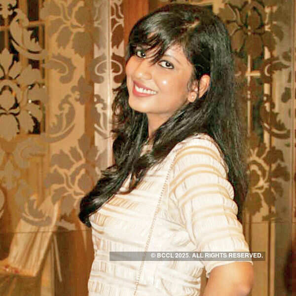 Vedika Agarwal poses during a fashion showcase event