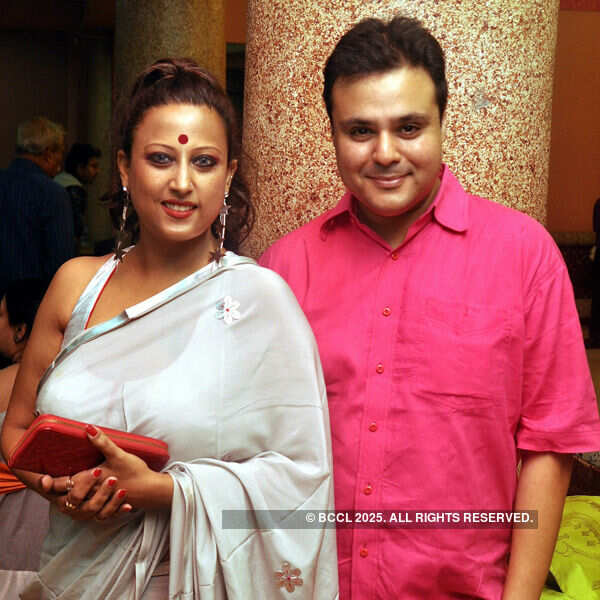 Rubena poses with Sujoy Prosad Chatterjee during Gossip's 10th anniversary