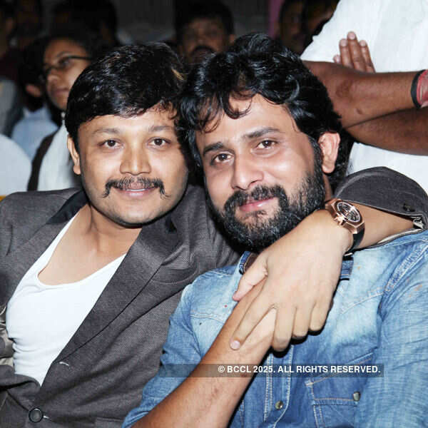Ganesh and Srinagara Kitty pose together during the audio launch