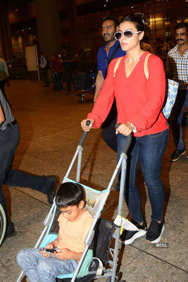 Photos of celebrities at airport