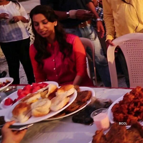Juhi Chawla during an Iftar party