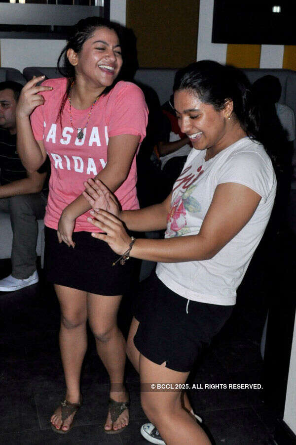 Diksha and Rebeca having fun time