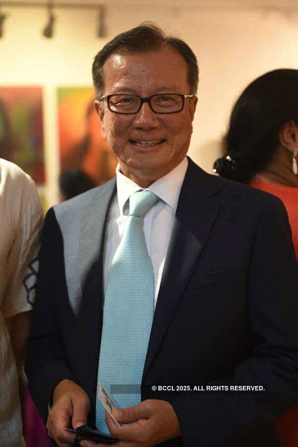 Kyungsoo Kim during the art exhibition Padme