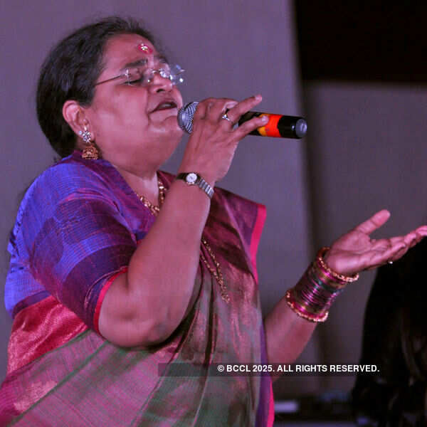 Usha Uthup performs during an event