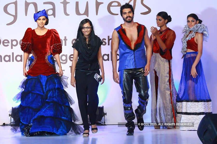 Models walk the ramp
