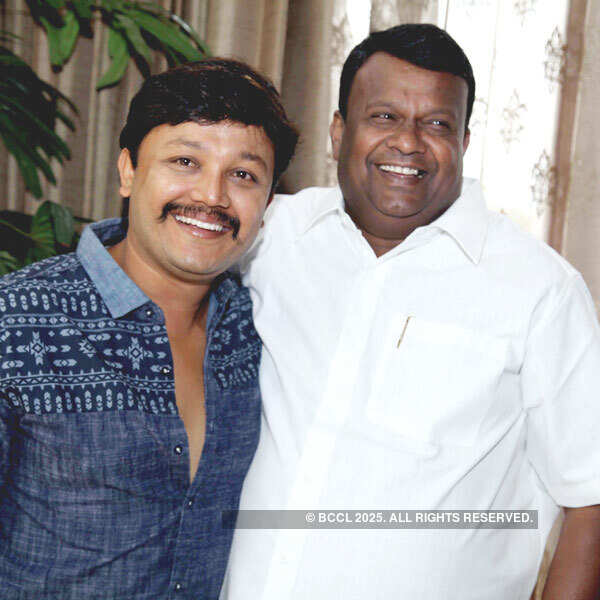 Ganesh and SV Babu during the launch of film Pataki