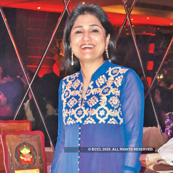 Vandana is all smiles during a party organised by Rotary Club