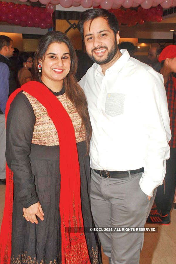 Uttam and Shiv Shankar Awasthi during Inaira’s first birthday party