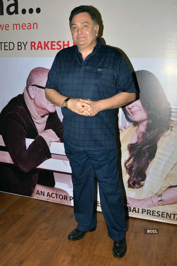 Celebs attend Anupam Kher's play