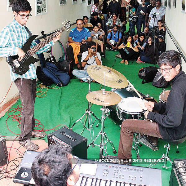 A musical performance during the second edition of the Bangalore Underground Festival