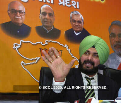 Siddhu at BJP headquaters