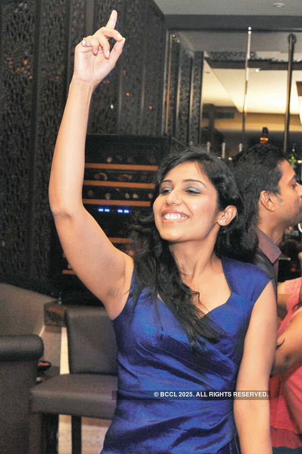 Richa during a belly dance evening