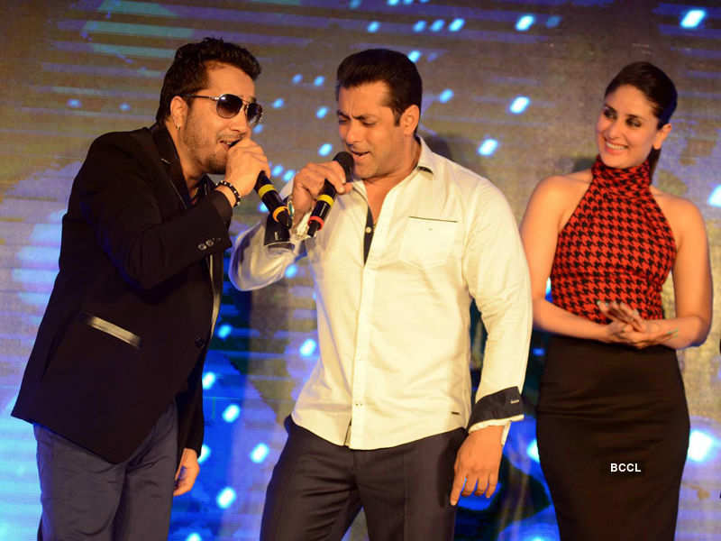 Mika Singh Salman Khan And Kareena Kapoor During The Promotion Of Film hot photos