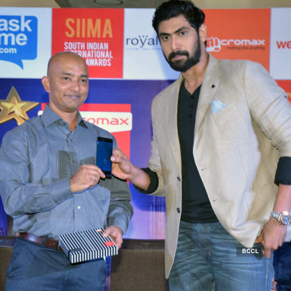 Rana Daggubati during the South Indian International Movie Awards 2015 press meet