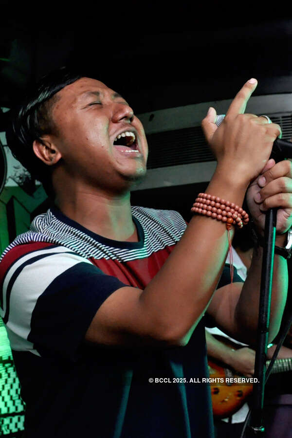 Avishek Gurung during a rock and roll night